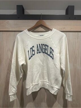 Daydreamer Cream Sweatshirt with Blue Los Angeles Graphic
